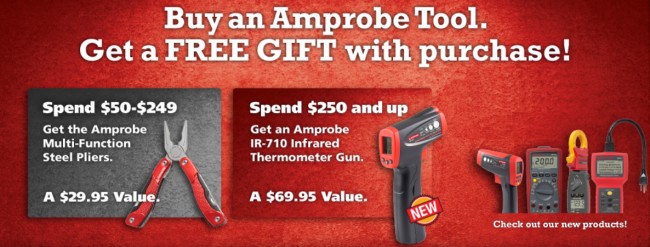 Buy an Amprobe Tool & Get a FREE Gift!