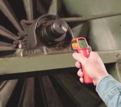 Point and press for quick and easy temperature measurement.