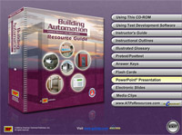 Building Automation Control Devices and Applications Resource Guide CD-ROM Home Screen