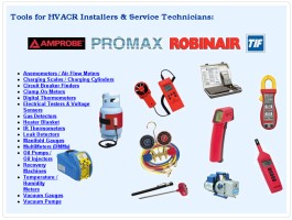 Tools for HVACR Installers & Service Technicians