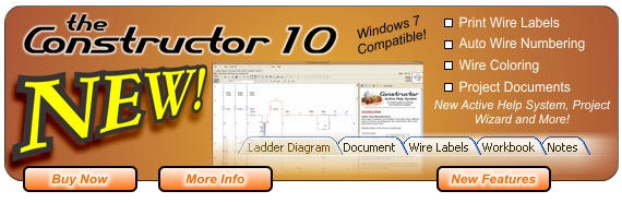 Constructor 10 Electrical Ladder Diagram, Schematic and PLC Software