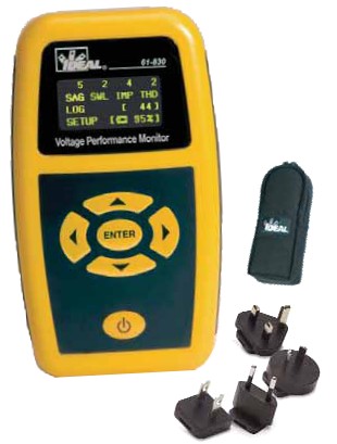 Voltage Performance Monitor (VPM) Includes: four international plug adapters, carrying case and quick reference guide.