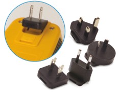 Includes adapters for US, UK, China/Australia and Europe