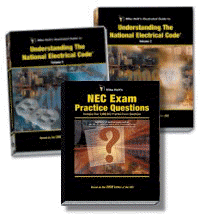 Mike Holt Understanding the NEC Textbook - Vol 1,  2, + NEC Exam Practice Questions Book Combo