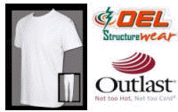 Structure Wear Base Layer Clothing with Outlast Technology