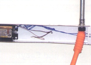Stops wire from contacting metal edges