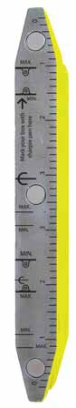 The Racky Level etched Base is useful for taking and transferring measurements