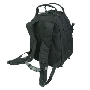 A superior quality tool backpack with 48 pockets and sleeves, including a large expandable storage compartment, padded shoulder straps and reinforced padded carrying handles.