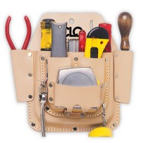 6 Pocket Leather Electrician & Maintenance Tool Pouch