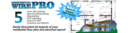 Residential WirePro - Create Professional Residential Electrical Wiring Floorplans & more!