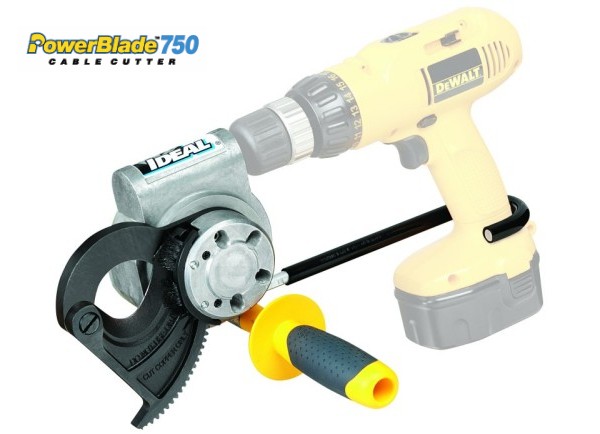 PowerBlade 750 Drill-Powered Cable Cutter - Fits almost any drill