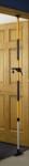 Spring-loaded end provides tight compression fit from floor to ceiling