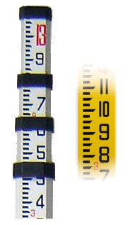 These grade rods feature different and distinct colors on each side to make it easy to remember which side of the grade rod is right for your measuring preferences.