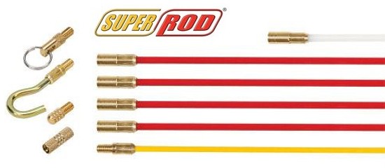 The Super Rod Standard Set contains the four must-have cable handling attachments and over 16 ft. of rod 