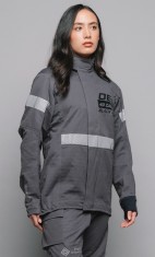 Womens 40 CAL Jacket & Bib Overalls Black Series PPE Kit