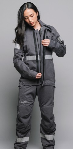Womens 40 CAL Jacket & Bib Overalls Black Series PPE Kit
