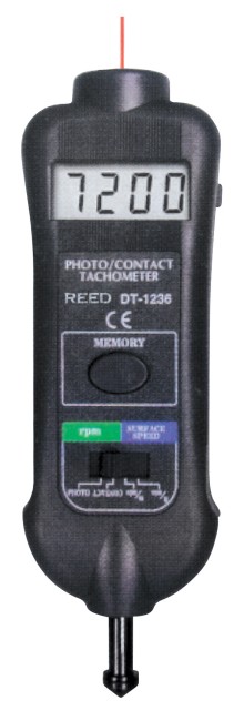 REED DT-1236L Combination Photo & Contact Tachometer