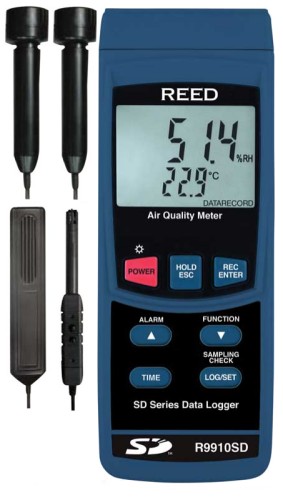 REED R9910SD Indoor Air Quality Meter Datalogger