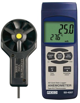 REED SD-4207 Thermo-Anemometer Datalogger