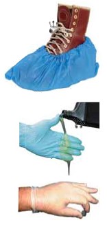 Booty Pack - Disposable Booty Covers, Gloves and Dust Masks