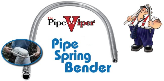 Pipe Viper Spring Bender makes it easy to bend PVC Pipe without Heat!