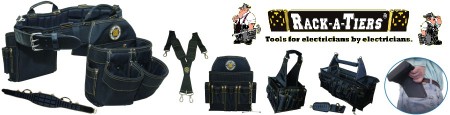 Rackatiers Heavy Duty Tool Belts, Bags & Totes